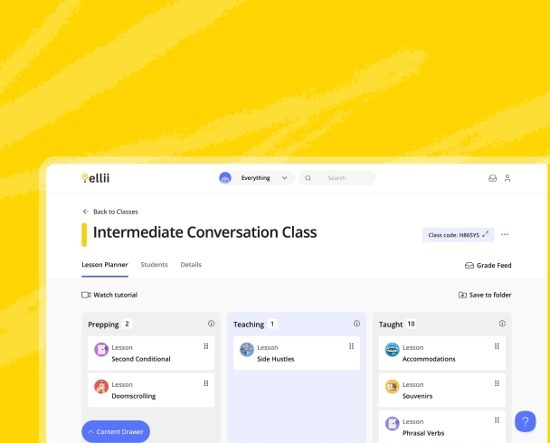 Plataforma Ellii — Intermediate Conversation Class